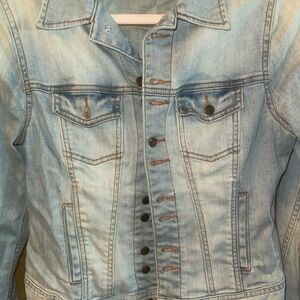 boston proper light blue denim jacket